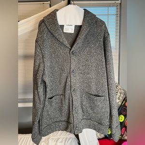 grey men’s cardigan